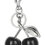 Cherry black bag charm Photo 0