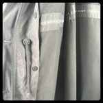 VTG Fleet Street Women's Vintage Black Trench Coat Rain Jacket Size 12 90's Gray Photo 14