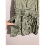 Rag and Bone  Elsa 100% Silk Sleeveless Green Romper Elastic Waist 0 Photo 4