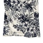 Beau Dawson Blue White Floral Linen Blend Wide Leg Tie Front Pants size M 8 Photo 9