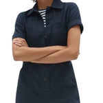 Everlane The Cotton Weave Striped Short Sleeve Romper Photo 0