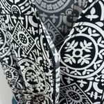 Merona Black and white faux wrap dress with teal belt size XS Photo 4