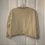 Peter Nygard  Tan Ruffle Trim Open Front Cropped Cardigan 1X Photo 6