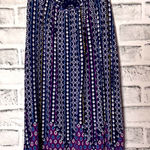 One Clothing Navy and Pink Geometric tunic size small crochet details colorful Photo 0