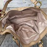 Coach Campbell Izzy Tan/Brown Leather Large Satchel Handbag/Crossbody Bag Purse Photo 10