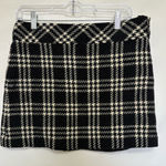 J.Crew ‎ Black and White Herringbone Skirt Size 8 Photo 0