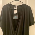 Aqua Green  Women's Swim Suit Romper Jumpsuit Shorts 1 Piece Size Large Black Photo 2