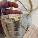 ASOS Women’s Moda Minx x Agnes Pimentel Triangle Bikini Top With Shell Trim, Small Photo 3