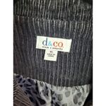 Denim & Company Corduroy Blazer Jacket Button Front Pockets‎ Black XL Gray Photo 3