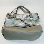 Vera Wang Simply Vera  Grey Blue Tie Dye Marbled Tote Bag 12” x 15” Photo 4