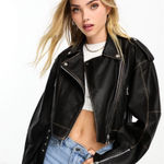 Pull & Bear  Faux Leather Jacket Photo 0