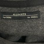 ALLSAINTS Diego Tee Dress Size Small Suede Knit Pockets Short Sleeve Grey Gray Photo 7