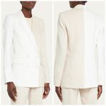 Veronica Beard Two Toned Linen Braeton Dickey Jacket Size 4 NWT Photo 2