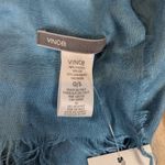 Vince  Viscose and Cashmere Wrap Scarf Blue Photo 5