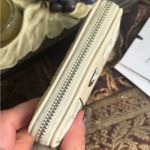 Coach Authentic  1941 calf leather /signature jacquard 3 compartnents zip Wallet Photo 6