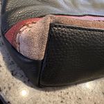 The Sak Leather Crossbody Bag Black Brown Suede Trim Boho Adjustable Strap Photo 6