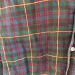 J. McLaughlin  Plaid Cotton Button Down Shirt with Contrast Size Small Photo 4