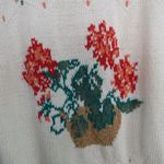 Woolrich 1980s Vintage Cottage Core Chunky Knit Retro Floral Sweater Medium Photo 4