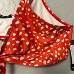 Nasty Gal Spot Tie Front Bikini Set in Burnt Orange and White size 14 NEW Photo 4