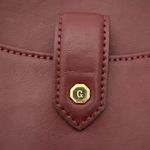 Vintage Gili Got It Love It Leather Cranberry Crossbody Purse Original Box Red Photo 4