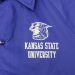 Vintage 80s David Peyser Kansas State Wildcats Windbreaker Purple Size M Photo 4