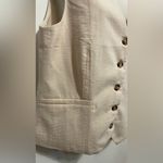 Pretty Garden Beige Button-Up Vest Photo 4