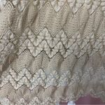 Free People Size XS Simone Crochet Lace Mock Neck Bell Sleeve Mini Shift Dress Photo 5