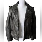 Zadig & Voltaire Black Leather convertible Biker Jacket Photo 3