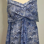 Christina swimwear tank top. Size 2X. NWT. Adjustable straps. Blue Photo 0