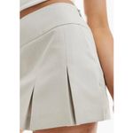 Miss Selfridge Pleated Mini Skort STONE NWT Size 4 Photo 3