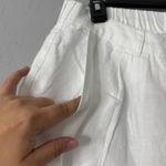 100% European Linen Pleated Trouser, White , 16 / 26 Photo 2