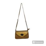 Emma Fox ‎ Leather Cross Body Purse Gold Chain & Leather Strap Brown Tan Photo 2