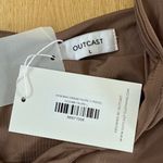 Outcast Clothing Mini Dress Open Back Kym Size L Taupe Brown Size L Photo 1