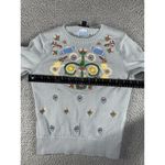 Brooks Brothers  Sweater‎ Women XS Embroidered Floral Photo 2