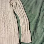 Cable Knit Sweater Size Medium (M) White Photo 2