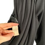 Alex Evenings  Black Cowl Neck Long Sleeve Maxi Dress Formal Elegant Womens 12 Photo 3