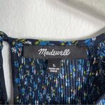 Madewell  Crinkle Georgette Mini Dress in Floral Blue Large Photo 7