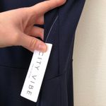 City Vibe NEW NWT Solid Navy Blue Mini Fit & Flare Dress Party Wedding JUNIORS Photo 6