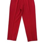 St. John Collection Santana Knit Marie Gray Red Crop Pants Pleated Pocket Size 6 Photo 10