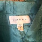 Cloth & Stone  Women's Tie-Front Button-Down Top - Blue Plaid‎ Shirt Photo 1