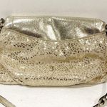 Juicy Couture  Designer Gold Metallic Leopard Traveler Crossbody Handbag Purse Photo 3