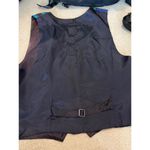 Vintage 80’s 90’s Attitudes Paisley Coral Reef Rayon Button Up Vest Size L Blue Photo 5