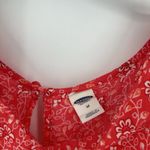 Old Navy  Boho Pink Top Paisley Floral Mixed Pattern Short Sleeve Casual Size M Photo 8