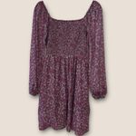 Peach Love California  Women's Lace Long Sleeve Floral Dress Flowy Photo 2