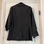 Nordstrom Hinge Brand Classic Black 2 Button Blazer with Contrast Cuffs Size Med Photo 5