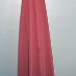 Lulus Dress Medium Mythical Kind of Love Maxi Dress Dusty Pink Cross Back Sz L Photo 0