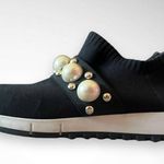 Jimmy Choo Verona Black Pearl-Embellished Women's Slip-On Sneakers Size 7 | EUC Photo 7