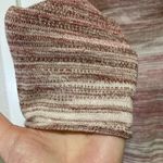 prAna Gemma Pink Striped Fitted Hooded Knit Sweater Photo 4