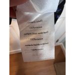 We Wore What Revolve Ruffled Watercolor Ditsy Blouse XL Black & Blue Floral Print Photo 8