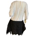 Endless Rose BLACK & WHITE COLOR CONTRAST BLOCK LACE DRESS (M) Photo 2